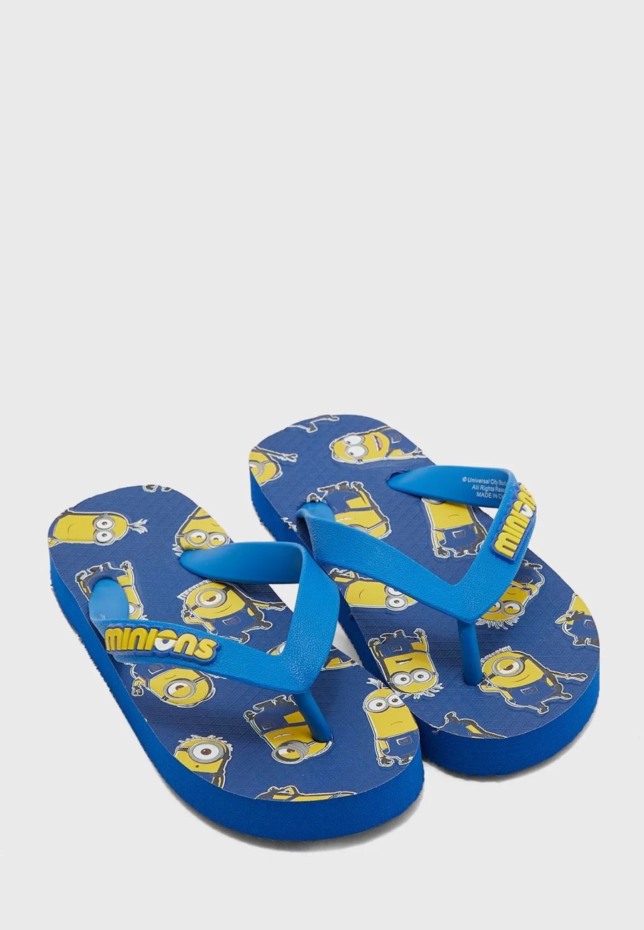 Sandals & Slydes | * Universal Kids Minions Flip Flops