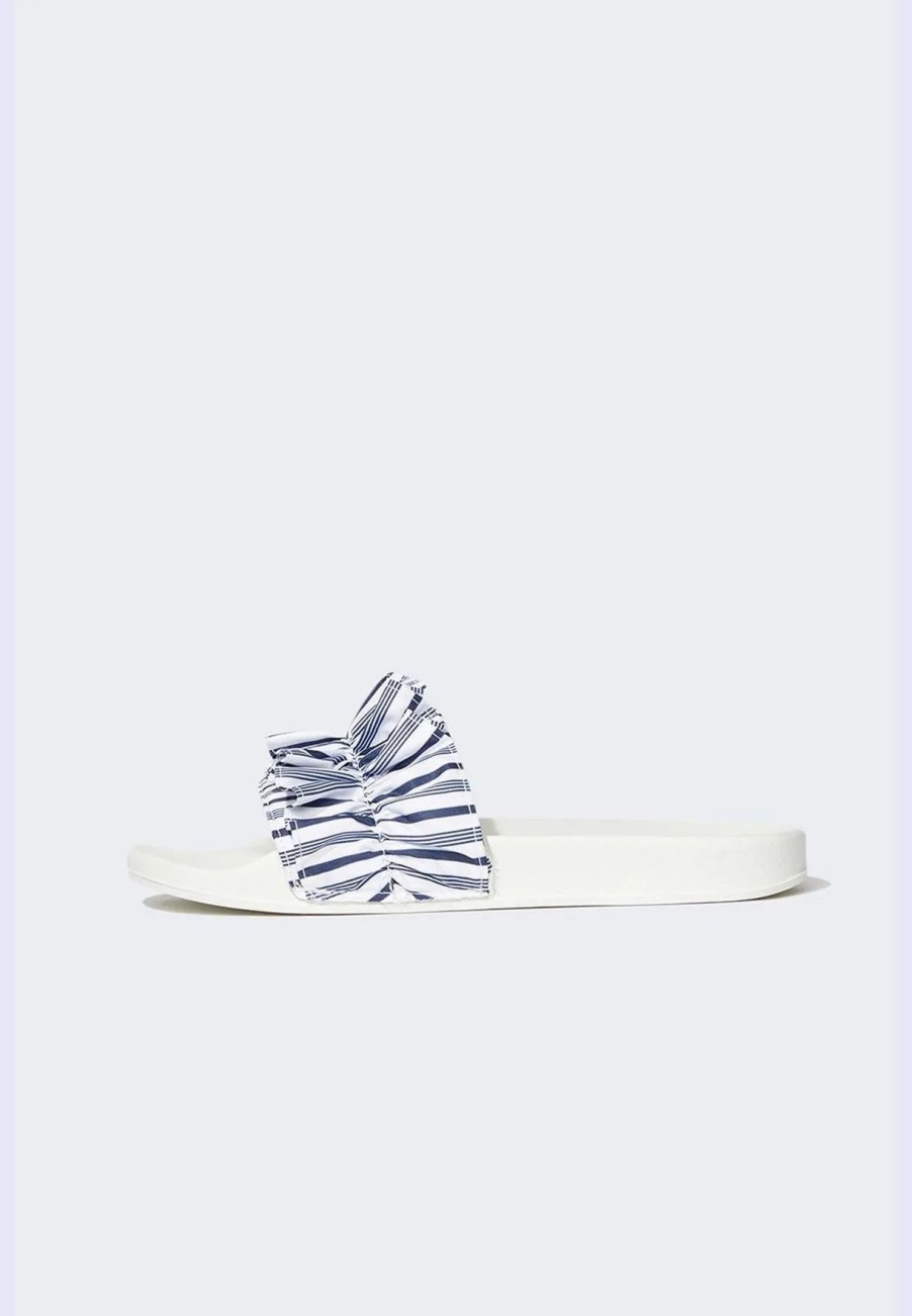 Ballerinas & Slip Ons | * Defacto Striped Ruffle Sandals