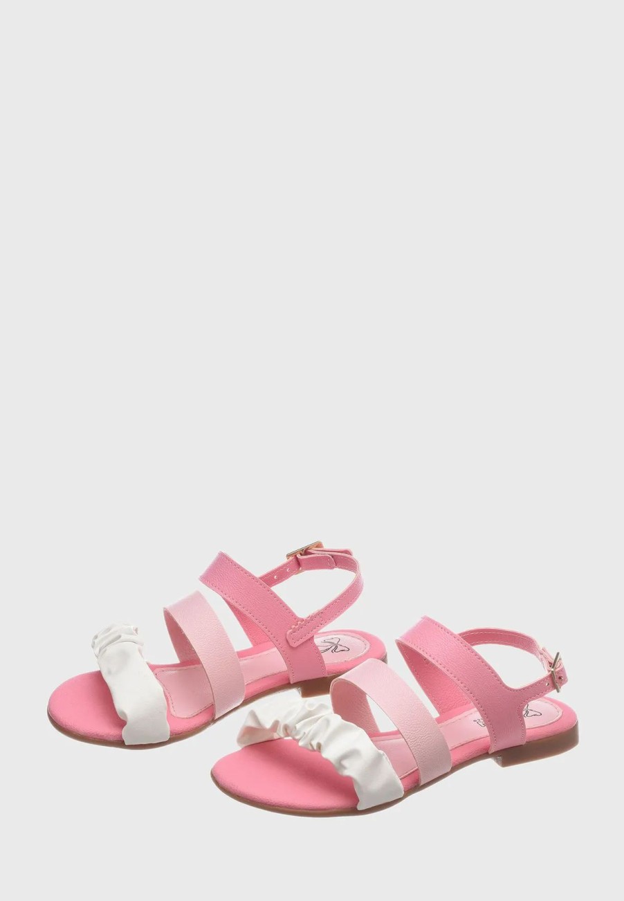 Sandals & Slydes | * Klin Kids Velcro Back Striped Sandals