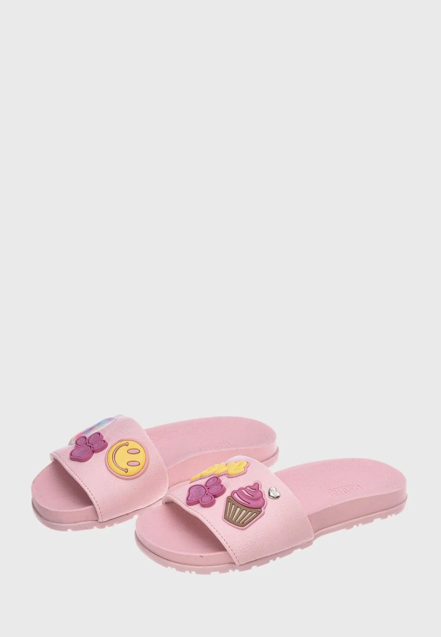 Sandals & Slydes | * Klin Kids Heart Print Slide