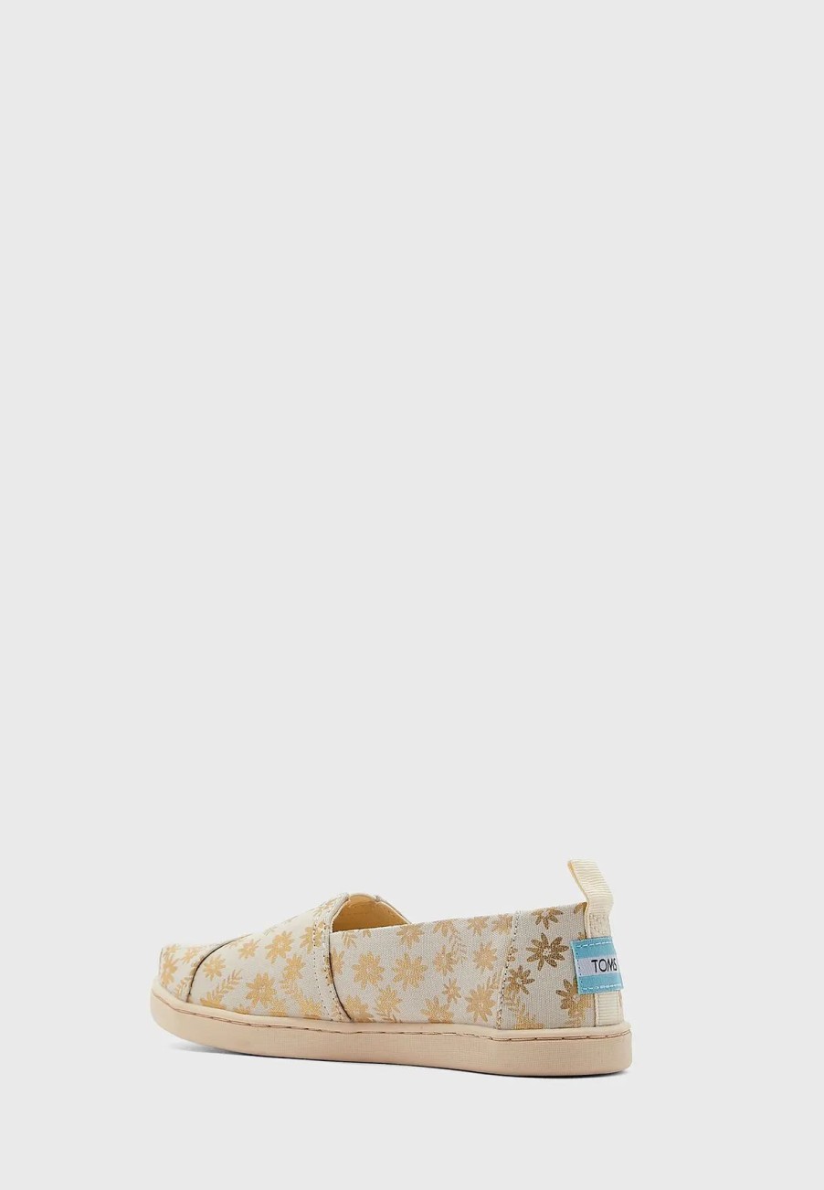 Ballerinas & Slip Ons | * Toms Youth Foil Floral Blooms Slip Ons