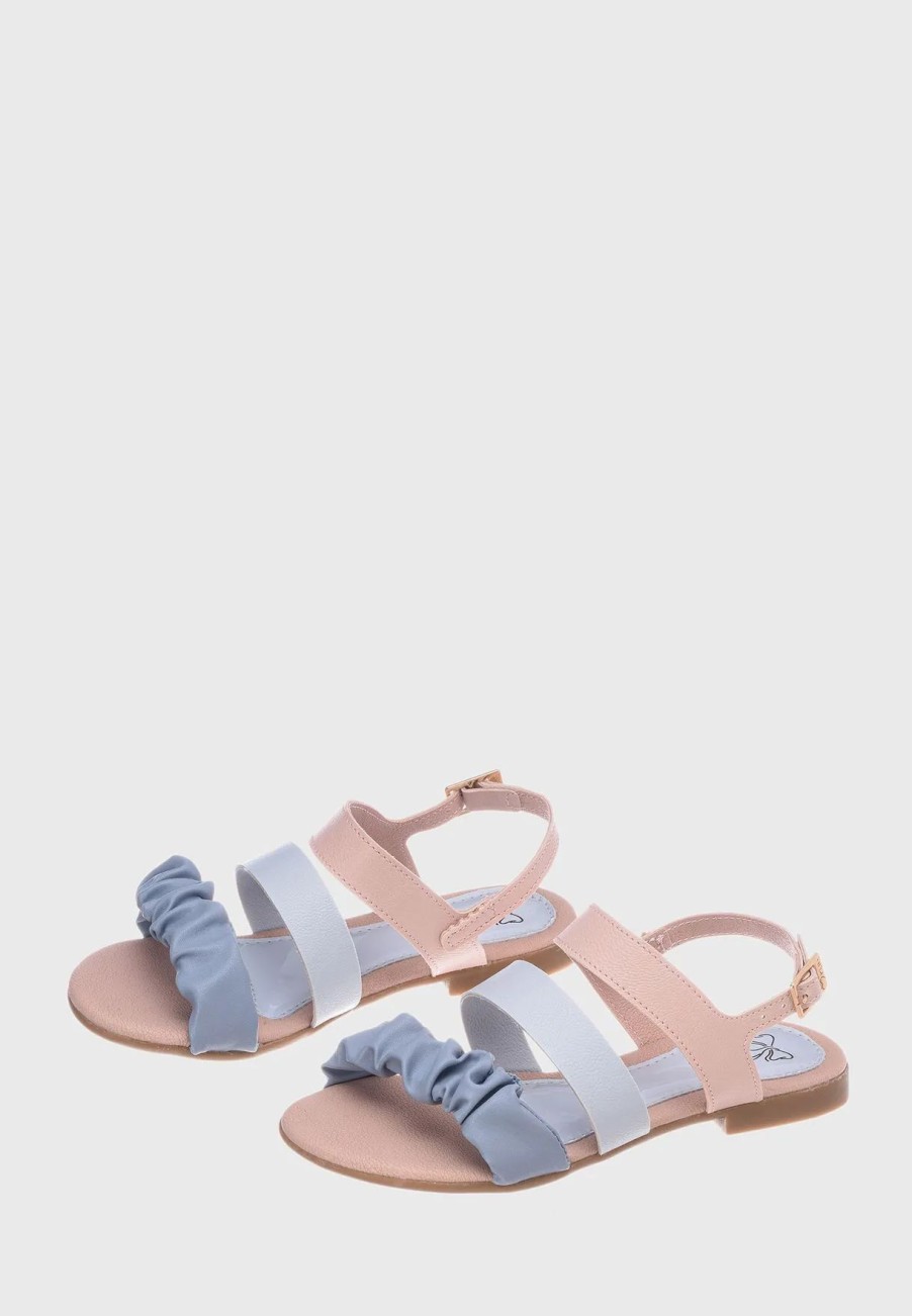 Sandals & Slydes | * Klin Kids Velcro Back Striped Sandals