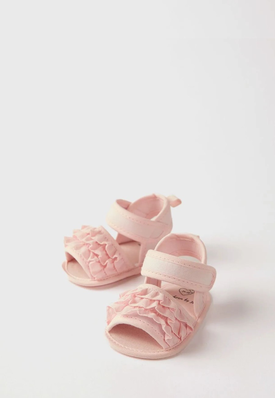 Sandals & Slydes | * Zippy Infant Ruffle Velcro Sandals