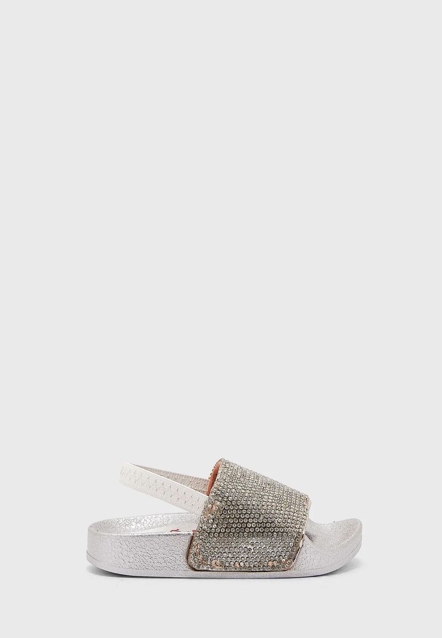 Ballerinas & Slip Ons | * Pinata Elasticated Diamonte Slider