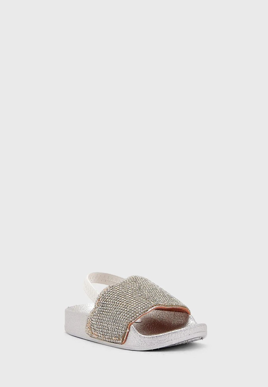 Ballerinas & Slip Ons | * Pinata Elasticated Diamonte Slider