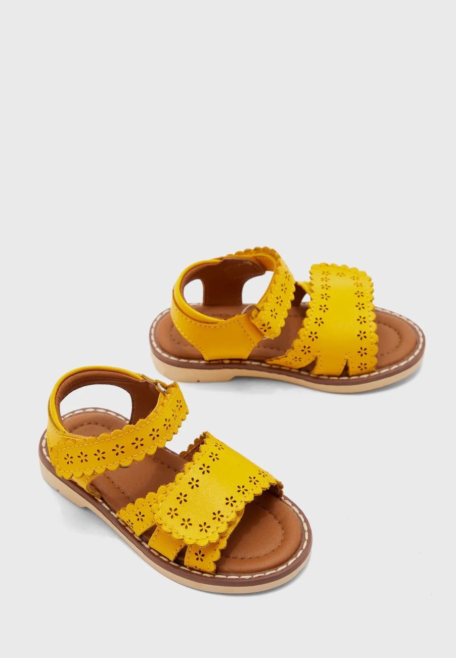 Sandals & Slydes | * Jojo Maman Bebe Kids Laser Cut Sandal