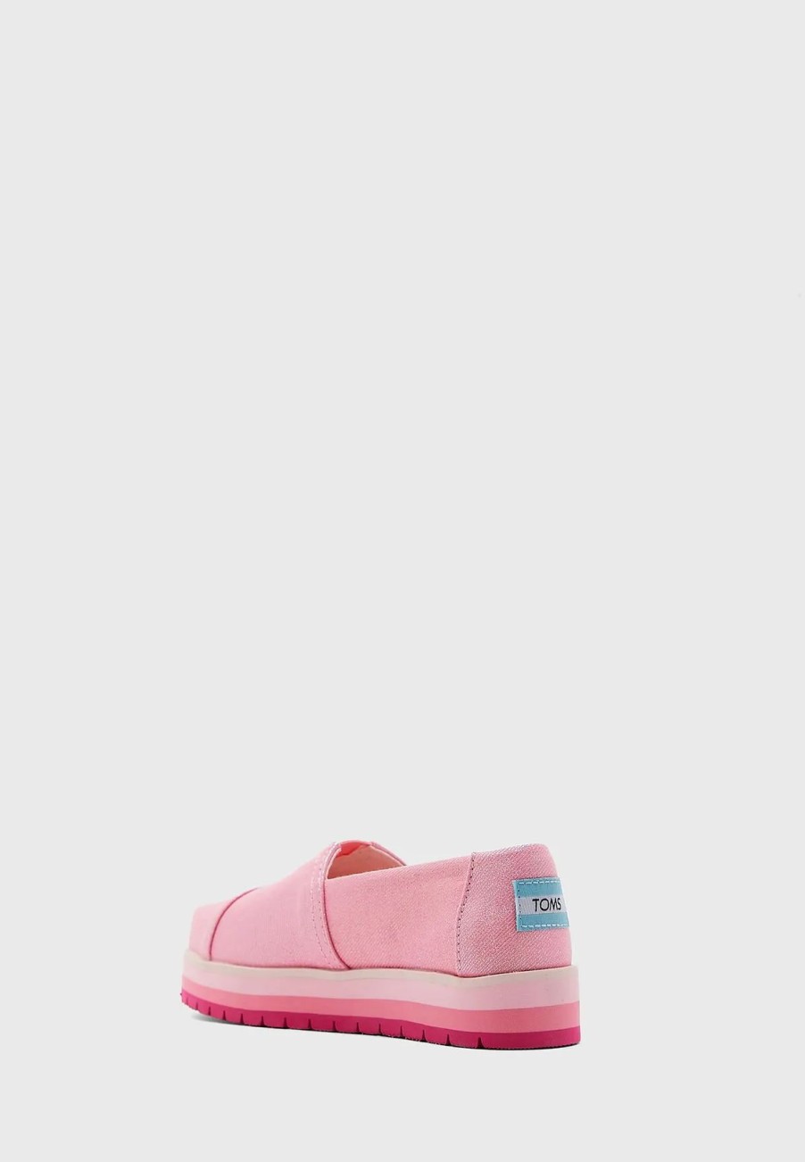 Ballerinas & Slip Ons | * Toms Youth Glimmer Platform Slip Ons