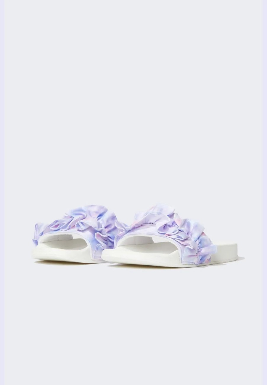 Ballerinas & Slip Ons | * Defacto Striped Ruffle Sandals