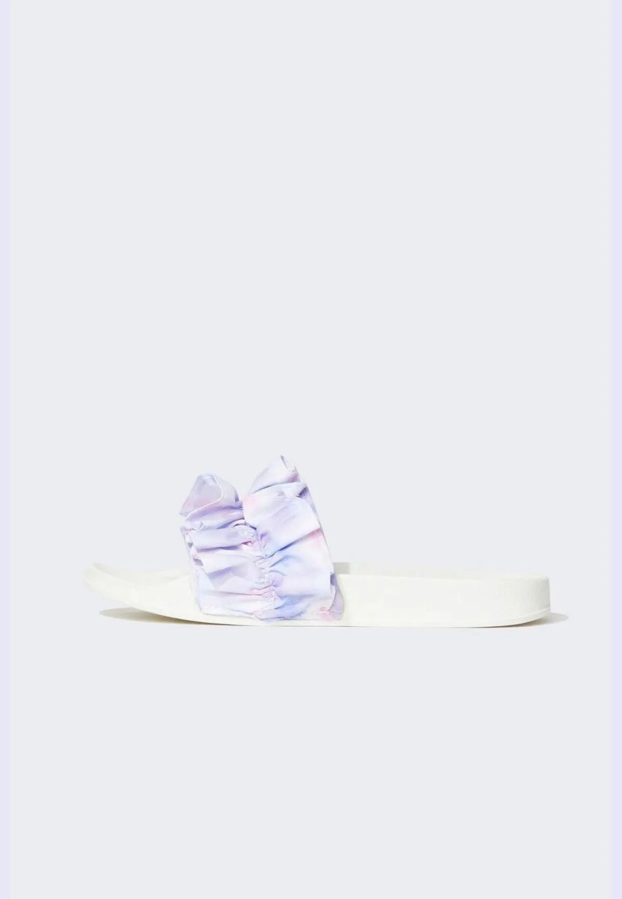 Ballerinas & Slip Ons | * Defacto Striped Ruffle Sandals