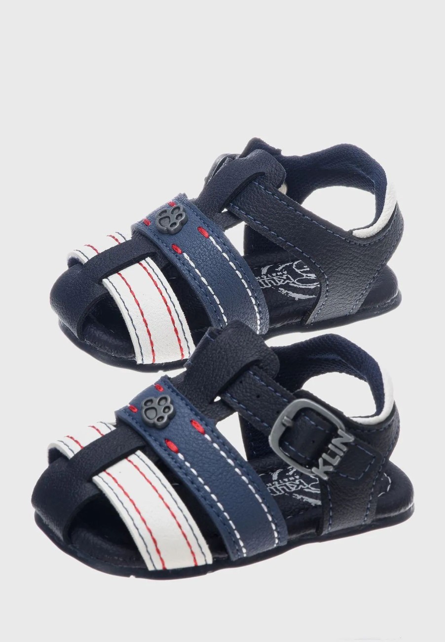 Sandals & Slydes | * Klin Kids Back Striped Sandals