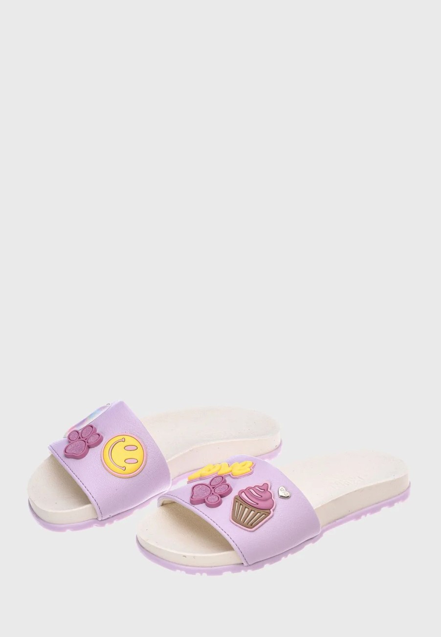 Sandals & Slydes | * Klin Kids Heart Print Slide