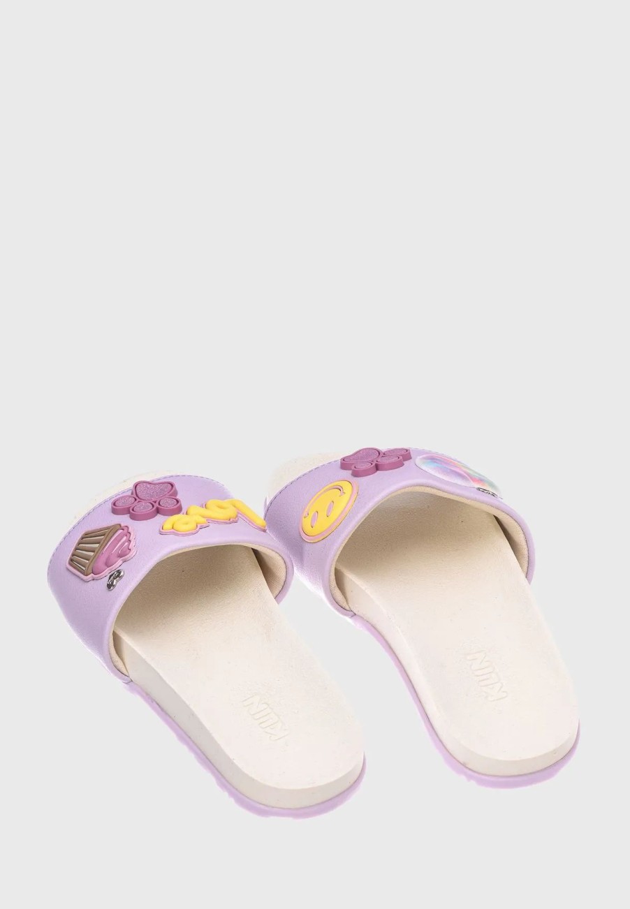 Sandals & Slydes | * Klin Kids Heart Print Slide