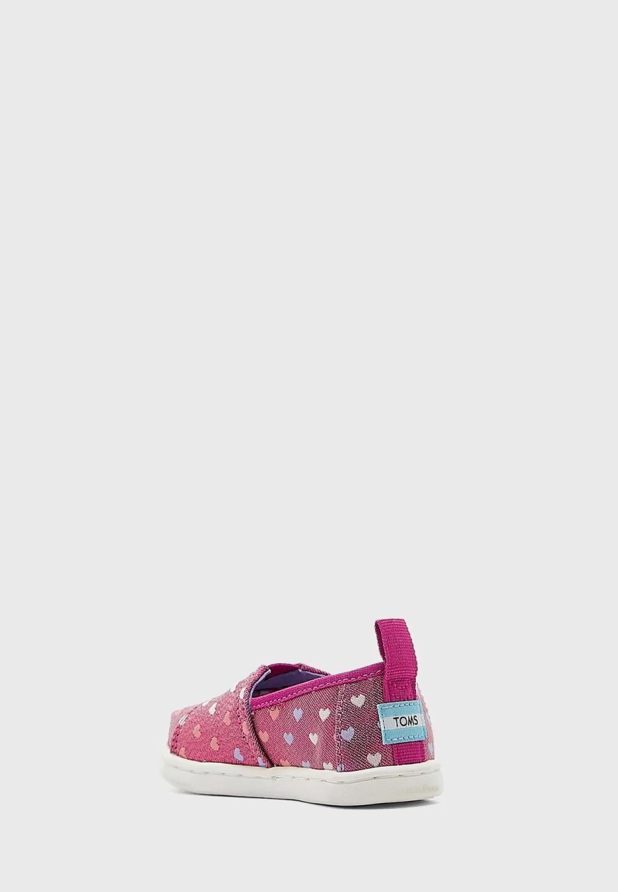 Ballerinas & Slip Ons | * Toms Kids Glimmer Hearts Slip Ons