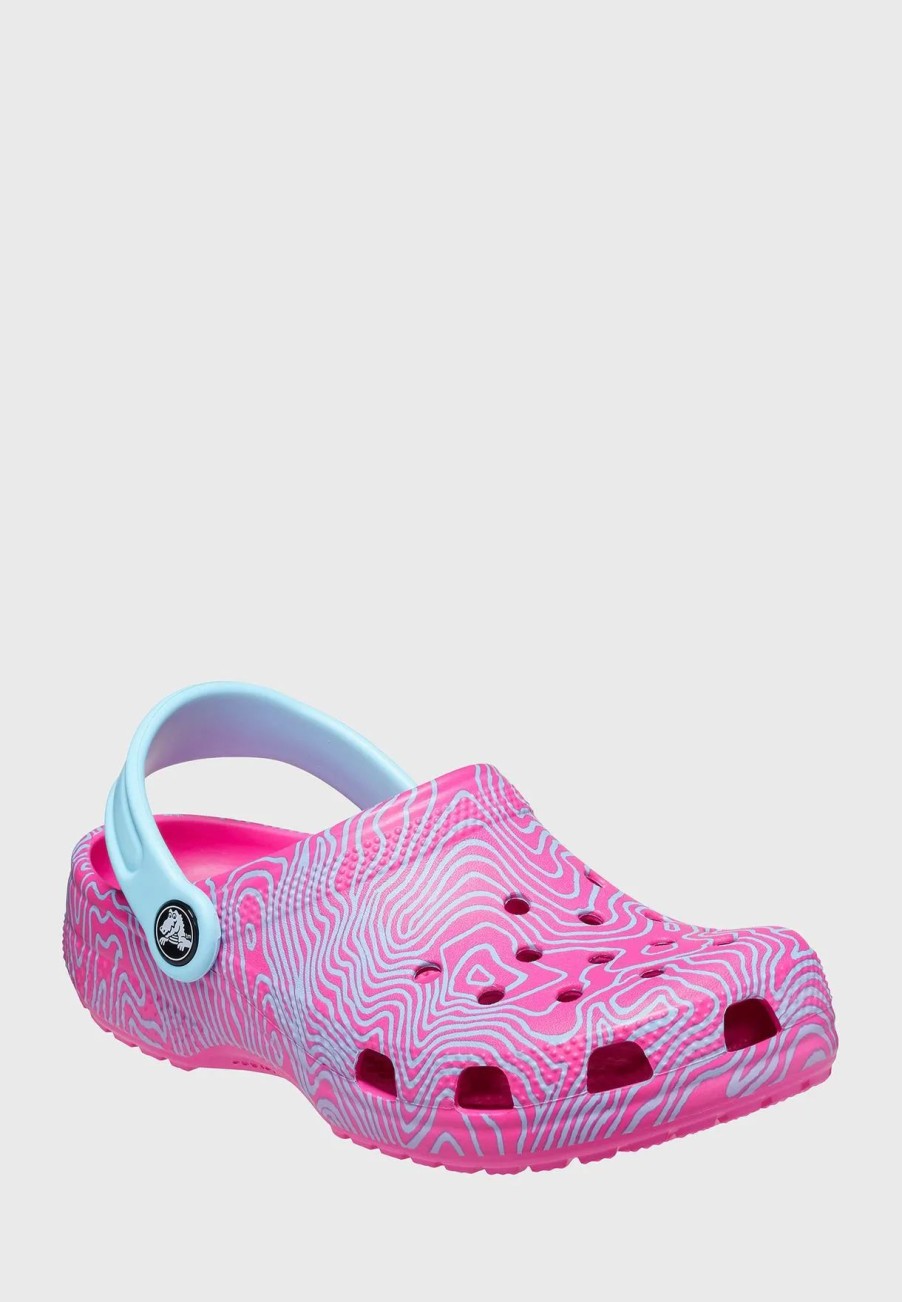 Sandals & Slydes | * Crocs Kids Classic Topographic Clog Sandals